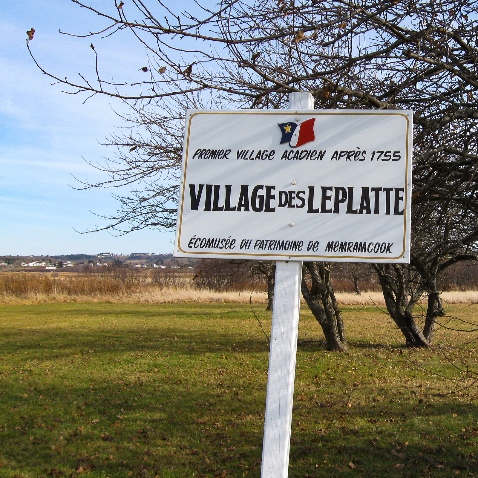sign for Village des Leplatte